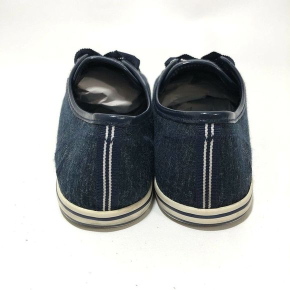 Nautica Sneakers Lanyard Ribbon Laces Blue Boat Shoes Women's Size 8 - Picture 3 of 5